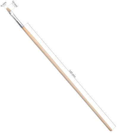 Flach Borstenpinsel Perfekt für präzises Malen und Lackieren (6 Stück | 6mm)