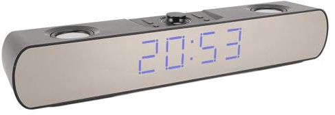 Fockety Altavoz de Computadora, Barra de Sonido para PC con USB para Juegos Altavoz Inalámbrico para Juegos de PC Estéreo de Alta Fidelidad Subwoofer Integrado, Altavoz para PC con Radio