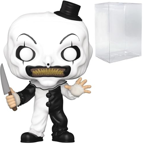 POP Movies: Terrifier – Art The Clown Funko Vinyl-Figur (inklusive kompatibler Box-Schutzhülle), Mehrfarbig, 9,5 cm