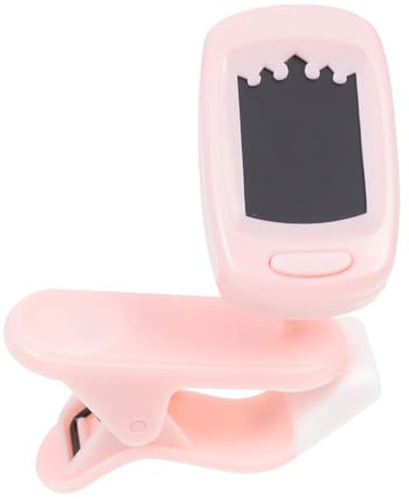 UPKOCH 1Stk gitarrentuner Geigenstimmer Gitarrenstimmer Instrumentenstimmer schickes Tuning-Tool chromatisches Stimmgerät Gitarrendreher Ukulele-Tuner Mehrzweck-Tuner ABS-Harz Rosa