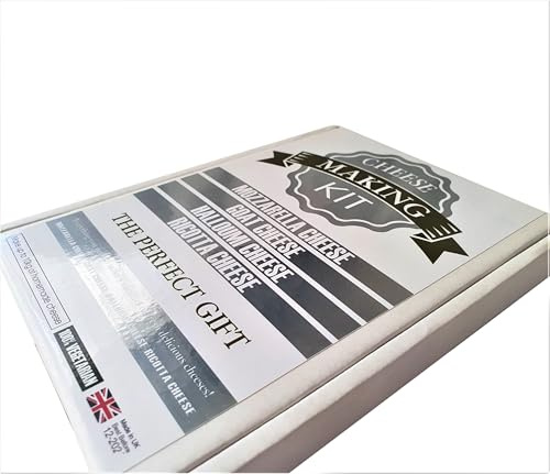 Kit de fabrication de fromage, chèvre, fromage chypriote, mozzarella, ricotta, coffret cadeau argent