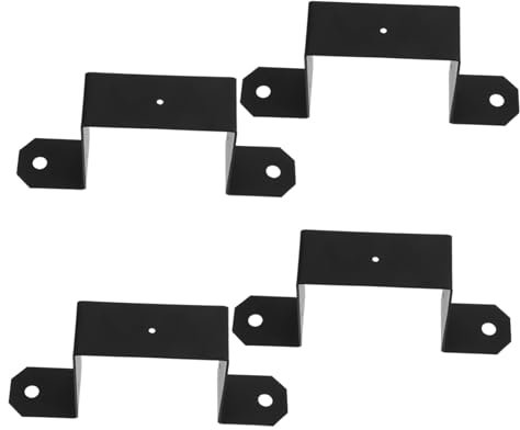 DIYEAH 4pezzi Staffa Per in Supporto Per Forma Di u Staffa Per Ringhiera Del Montaggio Laterale Accessorio Per Resistente All Usura Base Di Montaggio Per Recinzioni Da