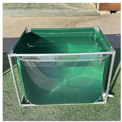 Laghetto Trasparente Fuori Terra con Finestra di visualizzazione - Serbatoio d'Acqua per Acquario da 3,3x1,6x2,6 Piedi per irrigazione agricola e Nuoto