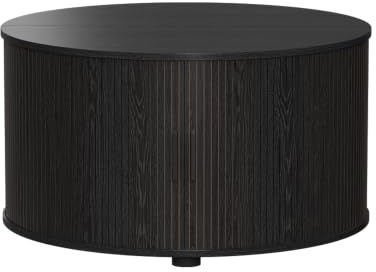 Vicco Couchtisch Selva, Schwarz, 80 x 80 cm | mit Schiebetür, mit Liftfunktion und höhenverstellbarer Tischplatte