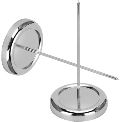 FIXOSHEE 2 Unidades De Sujetabilletes De Acero Inoxidable Con Pinchos Metálicos Para Recibos Ideales Para Restaurantes También Sirven Como Sujetabilletes Para Menús Pedidos Y Tickets