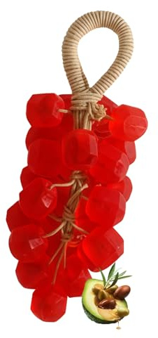 Savon De Raisin Sur Une Corde, Nettoyant Pour Le Visage Fait À La Main En Forme De Raisin, Savon De Bain, Grape Soap On Rope Pour Hommes Femmes Enf-ants Santé De La Peau Douche Maison Voyage Domicile