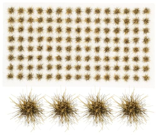 TOPBATHY Touffes D’Herbe Statique Miniatures 120 Pièces en Résine pour Dioramas et Modélisme Décor en Herbe Fine Réaliste pour Maquettes Ferroviaires Matériel de Bricolage et Loisirs