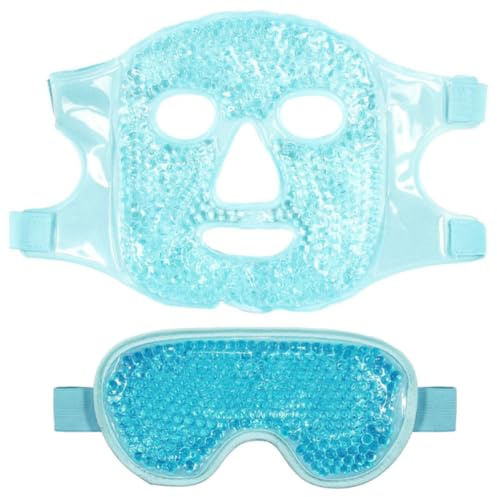 Masque Oculaire à Compresse Froide en Gel Pvc, 1 Set | Masque Gel Froid pour Visage Yeux, Réutilisable, pour Soulager les Bleus, Bureau et Salon de Beauté