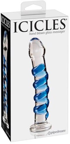Pipedream Icicles No. 5, Clear & Blue, 17,8 cm