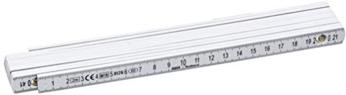 Toolland Mètre pliant en fibre de verre durable, instrument de mesure de précision et outil de mesure pratique, 2 m