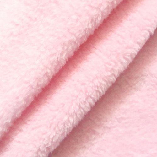 STOFFKONTOR Wellness Fleece Stoff Meterware, Kuschelig weicher Fleecestoff zum Nähen - Rosa