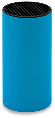 AUSONIA - Ceppo vuoto per coltelli in plastica colore blu Blocco coltelli da Cucina