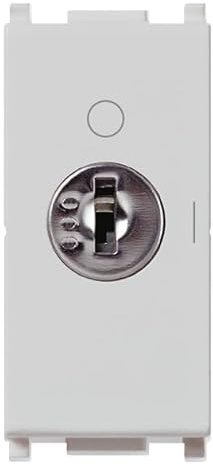 Vimar 14083.CU.SL Plana Interruttore per montaggio indipendente 2P 16(3) A 250 V~, a chiave unificata 000, Silver