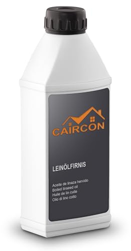 Leinölfirnis Holzöl - Natur Leinöl für Holz, Möbel Holzpflegeöl Farblos - 1L