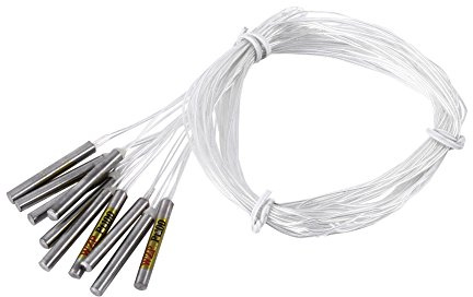 Temperatursensor，Jectse PT100 Platin-Widerstand wasserdichte Wärmebeständigkeit Temperatursensor Temperaturfühler -20 ° C bis 250 ° C