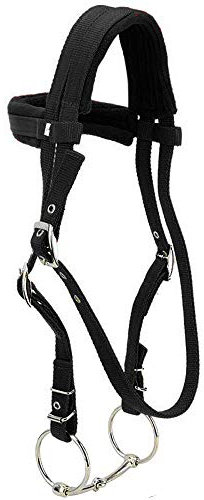 tooloflife - Briglia per cavalli equestri con redine, regolabile, colore: Rosso