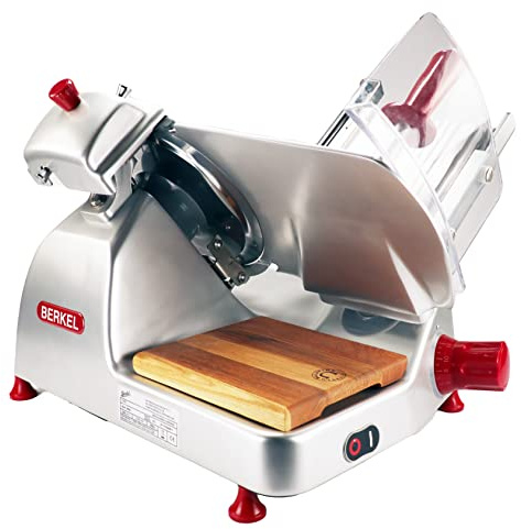 Berkel Pro Line XS 25 - Cortafiambres profesional para tu cocina – Máxima precisión y rendimiento + 100% hecho a mano tabla de madera de roble