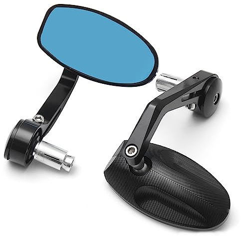 Lenkerendenspiegel Motorrad Für Triumph Für Geschwindigkeit Für Dreifaches CNC-Motorrad-Stangenende-Schwarz-Rückseiten-Spiegel-Zusätze 2pcs/lot Motorrad Rückspiegel