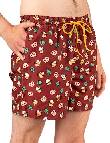 soxo Birra Pantaloncini Uomo Mare Costume da Bagno Bermuda Shorts Surf Costumi Pantaloncino M Birra