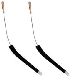 Gundel-Putz 2X Heizkörperbürsten 120cm mit Ziegenhaar Borsten für Heizkörperreinigung - Heizungsbürste, Flachheizkörper, Rippenheizkörper - Reinigungsbürste mit Edelstahldraht & Kunststoffummantelung