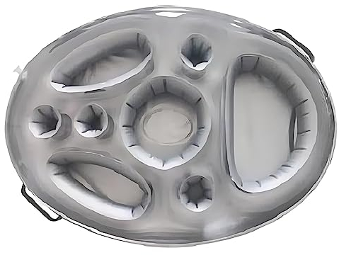 Violotoris Ot Ber Summer Beach Floating Cooler für Pool-Partyzubehör mit Golders(Grau)