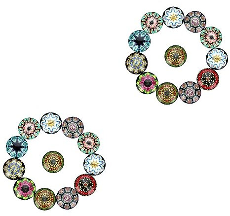 STOBOK 2 Sätze À 20 Stück kreativität kreativekraft Geschenkideen Schmuckzubehör Basteln Schmuckdesign Schmuckgestaltung eincremehilfe schmuck Machen Kuppel Patch schmücken Material