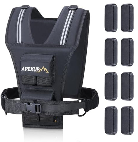 APEXUP Weighted Vest Men, 20 lbs Adjustable Weight Vest for Running