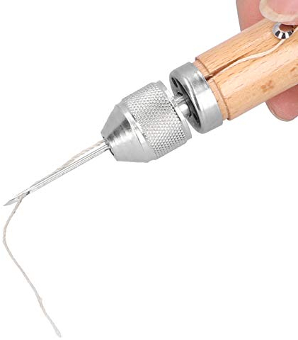 ZPSHYD Kit de punzón para coser a mano de cuero, agujas de coser profesionales para manualidades, bolsas de lona