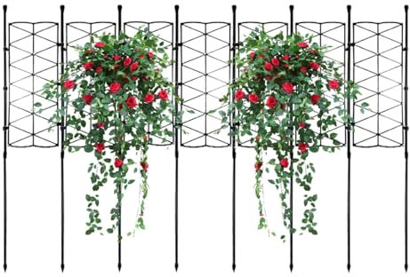 Rankhilfe für Rankgarten, PP, Zimmerpflanzenstütze für Kletterpflanzen, verstellbare Pflanzenstütze für Gurken, Tomaten, Clematis, Morning Glories, Rosen