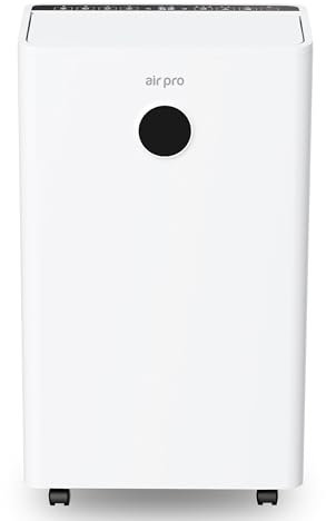 Air Pro 16L/Day Digital Dehumidifier - Large 5.5L Tank, Sleep Mode, 24H Timer Laundry Drying, Bedroom, Basement, Garage & Kitchen - Portable Electric Mould, Damp and Condensation Remover