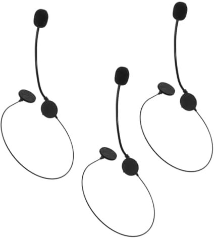 VICASKY 3pezzi Cuffie Fittizie Per Cosplay Microfono Per Halloween e Costumi Accessorio Per Appassionati e Cosplay