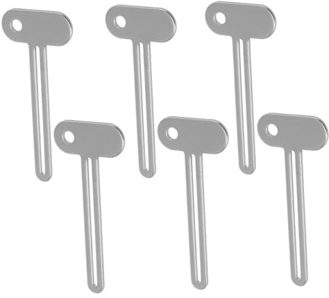 OSOLADY 6pcs Metal Tube Roller Squeezer for Toothpaste Tube Key Bathroom Use Efficient Metal Pressers Squeezer Tools