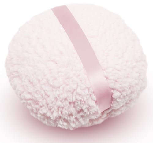 Borla de Polvo Rosa Delicada y Suave para el Cuerpo, Suministros para Todas las Edades