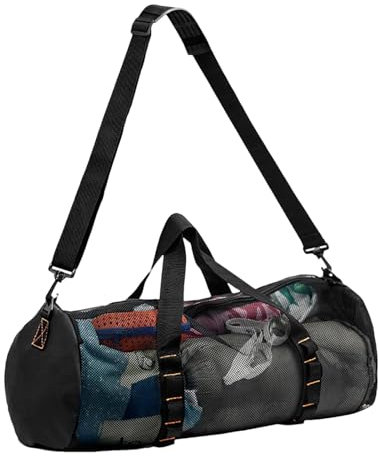 lisutupode Mesh Tauchtasche, Faltbare Mesh Tauchtasche Zum Schwimmen Und Schnorcheln, Mesh Aufbewahrungstasche, Netz Tauchtasche Für Scubas Oder Schnorcheln, Mesh Leichte Netztasche, 58X27X27cm