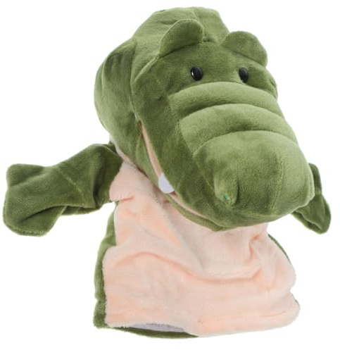 DECHOUS Plüsch Krokodil Handpuppe Spielzeug FüR Kinder - Weiche PlüSchtierpuppen Niedliche Fingerpuppen FüR Kleinkinder Frühes Lernen, Rollenspiel Storytelling Werkzeug