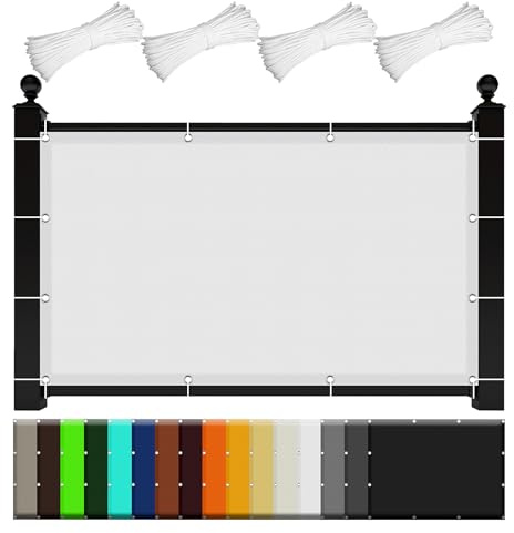 Sun Shade Sail Rectangle 1.2 x 2.5 m Pu Coating UV Block Durable Patio Party Sunscreen Awning with 4 Pcs 1.5M Ropes for Garden Outdoor Patio, White