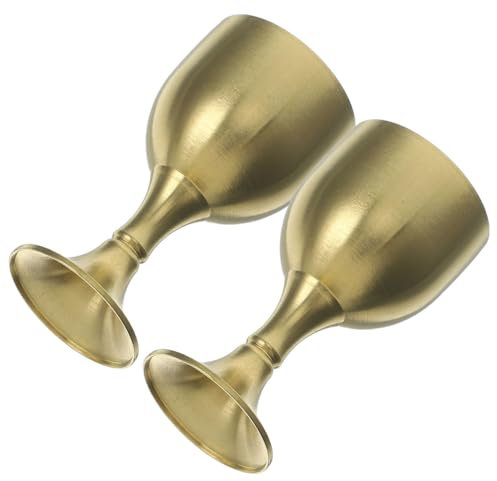 ULTECHNOVO 2 Pezzi Decorative Rame per Offerte Buddiste Coppa Altar per Cerimonie Alta Design Unico per Decorazione e Uso Temprale