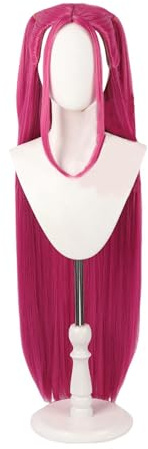 Demon Hunters Kostüm Rumi Perücke Zoey Cosplay Perücke Mira Pink Hair Halloween Accessoires für Frauen (Rosa)
