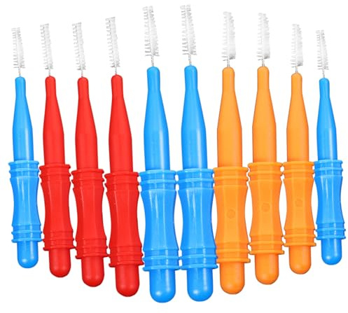HAMPPLIES 50 pièces Brossettes Interdentaires Compactes Nettoyeur Portable pour Prothèses Bridges Appareils Orthodontiques Pour Voyage et Usage Quotidien