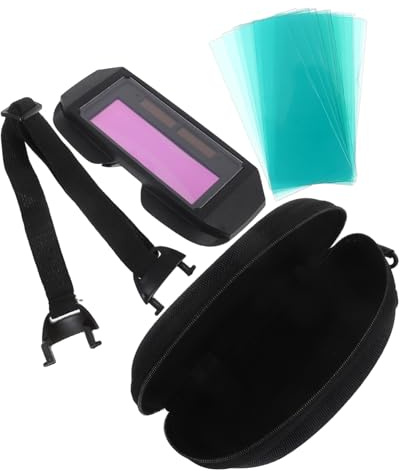 ORFOFE Welding Goggles Automatic Welding Glasses Welders Goggles Darkening Safety Glasses Black