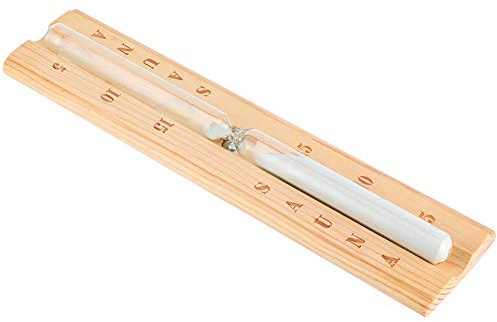 Aumotop Reloj de para Sauna, Temporizador de 15 Minutos, Cuenta Atrás, para el Hogar, Sala Spa, Equipo Sauna Madera