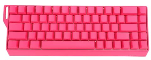 Tonysa Teclado Mecánico para Juegos, Inalámbrico con Cable, 60% Teclado para Juegos con Retroiluminación RGB, 3 Modos, Efecto Hall, Teclas Impresas Laterales (Rojo)
