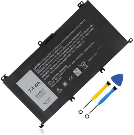 74Wh 357F9 Batteria per Dell Inspiron 15 5000 5576 5577 7557 7559 7566 7567 i7559 i5577 Gaming Notebook INS15PD P57F P57F004 P57F003 P57F002 P57F001 P65F P65F001 0GFJ6 71JF4 451-BBPZ 00GFJ6 071JF4