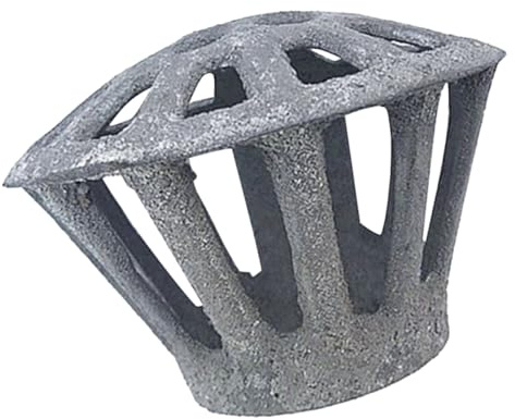 Angoily Protector de Canalones de 75 Mm de Hierro Fundido Redondo, Rejilla para Desagüe de Bajante, Protección contra Desbordamientos de Canaletas, Filtro Antihojas para Color Aleatorio