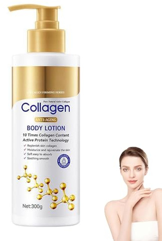 Liftaria Collagen Body Lotion,Straffende Bodylotion,Anti Falten Kollagen Körperlotionen,Bodylotion Damen mit Feuchtigkeitspflege,Schnell Einziehende Körpercreme Für TrockeneHaut,Reduziert Feine Linien