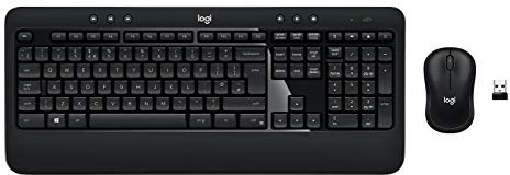 Logitech Advanced Combo Wireless Keyboard and Mouse, UK layout