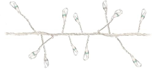 LED-Büschellichterkette Silberdraht, warmweiß, 240 LEDs, 230V, IP44, 7,4m