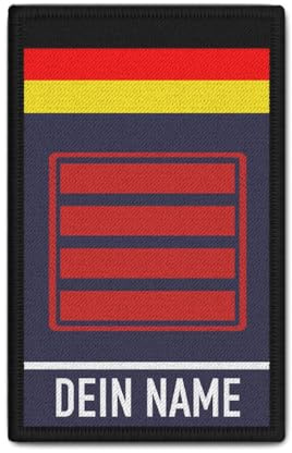 Rank Patch Bundeswehr Feuerwehr Personalisiert Dienstgrad #39119
