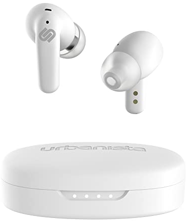 Urbanista Seoul In Ear Kopfhörer | Wireless Earbuds mit Mikrofon | 70ms Low Latency Gaming Earbuds | Dual-Mode Bluetooth Earphones | Schnelles Aufladen USB-C Kopfhörer | 32 Std. Spielzeit | Weiß