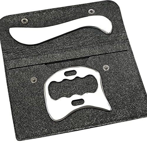FeelFree Sport Stainless Steel Gua Sha Scraping Massage Tool-Muscle Scraper - Soft Tissue Mobilization,Physical Therapy for Back, Legs, Arms